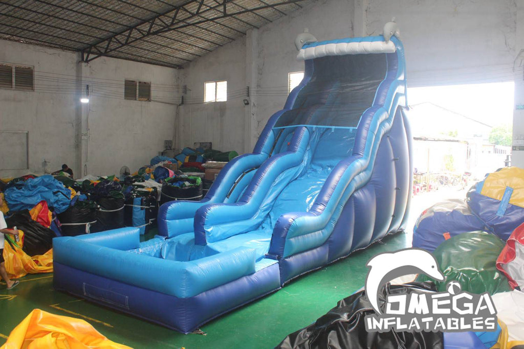 20FT Inflatable Dolphin Water Slide for Sale