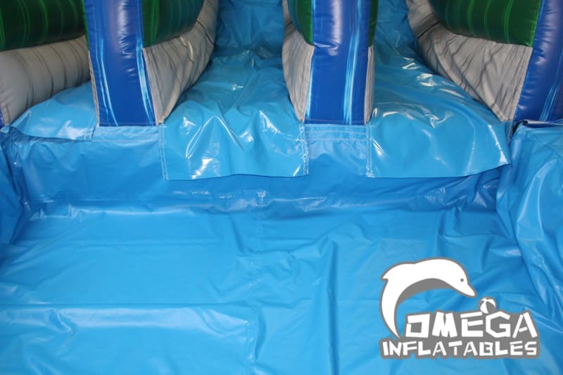 20FT Tropical Dual Lane Water Slide