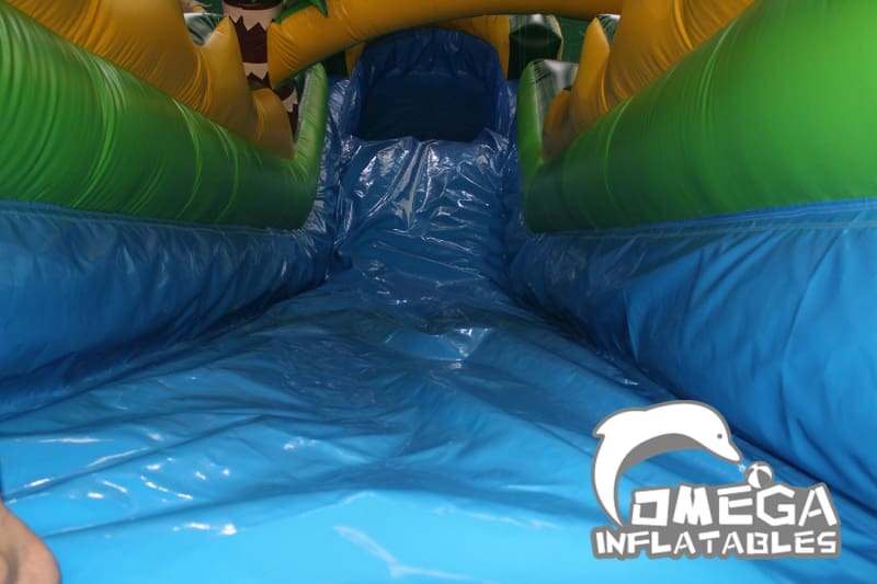 20FT Tropical Rush Water Slide - Omega Inflatables Factory