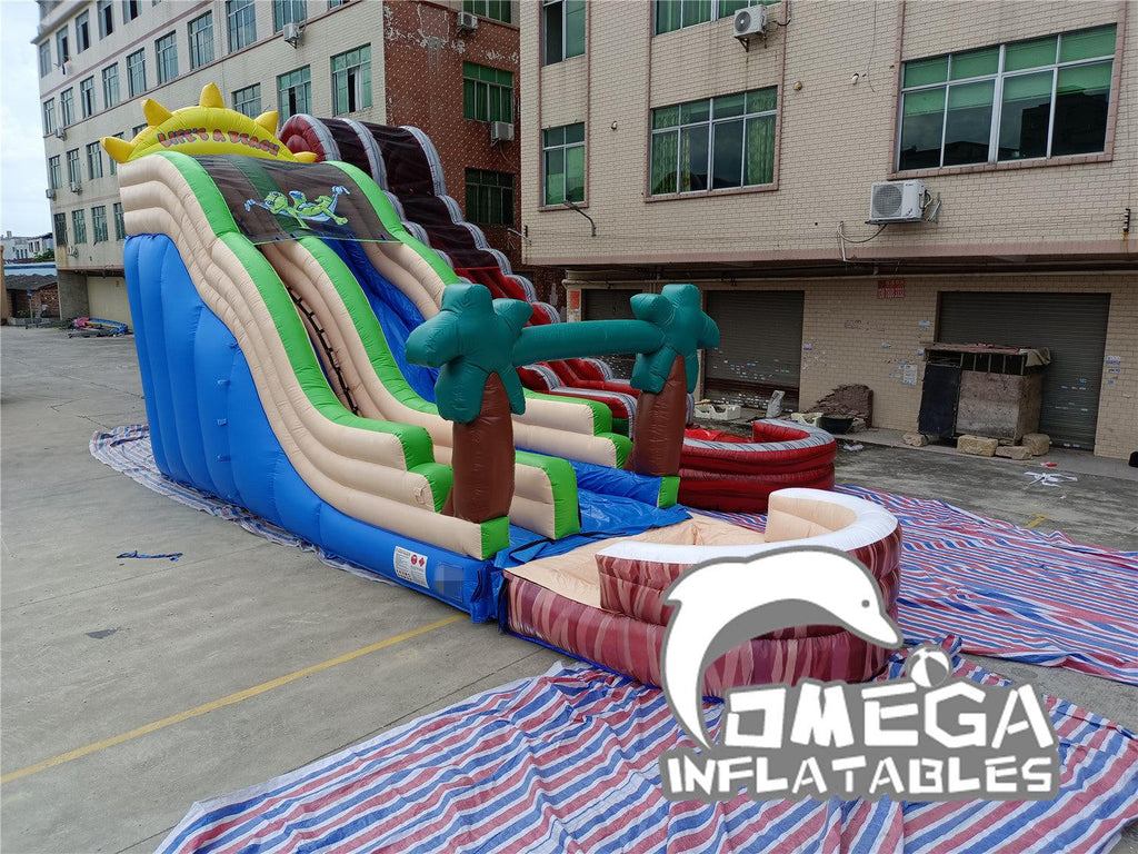 22FT Life's a Beach Inflatable Water Slide - Omega Inflatables Factory