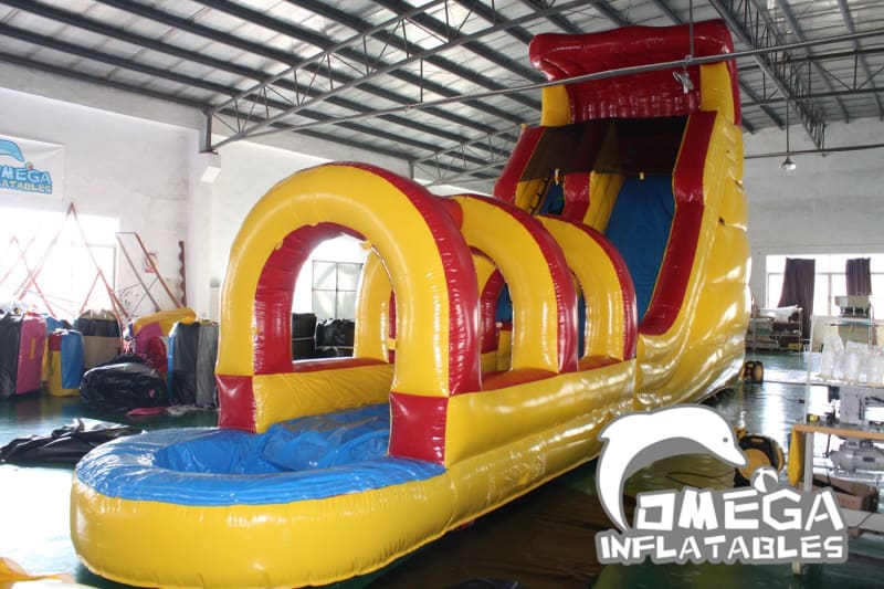 22FT Fire Wave Water Slide - Omega Inflatables Factory