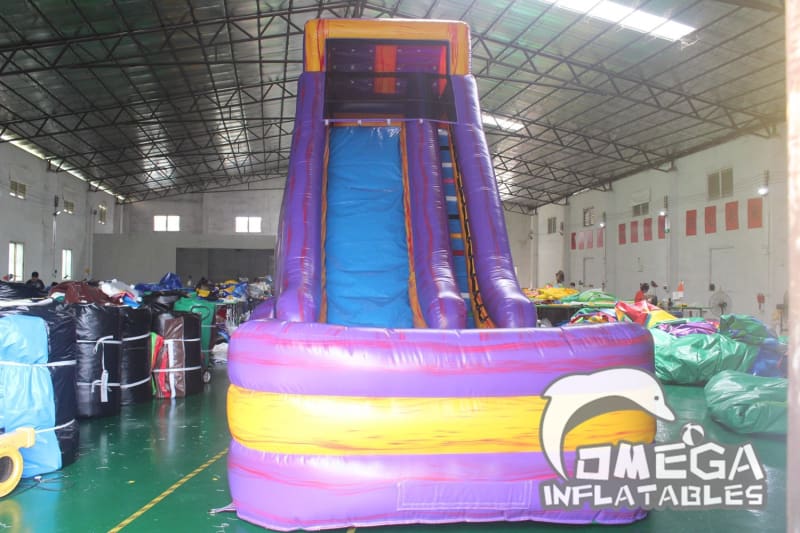 22FT Marble Purple Water Slide