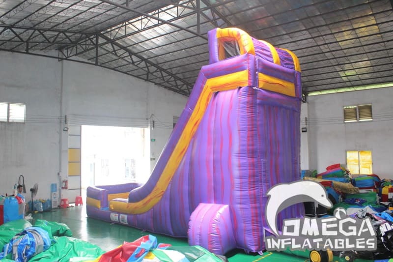 22FT Marble Purple Water Slide