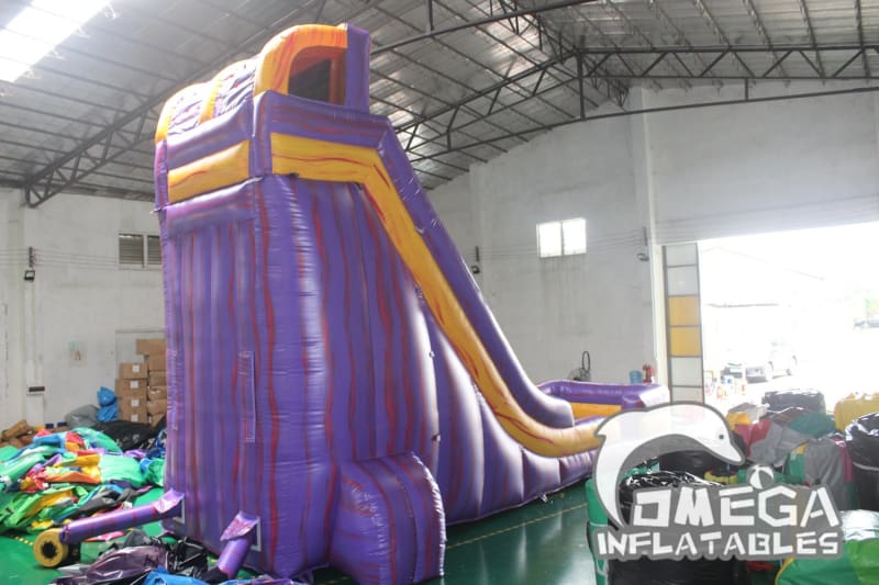 22FT Marble Purple Water Slide