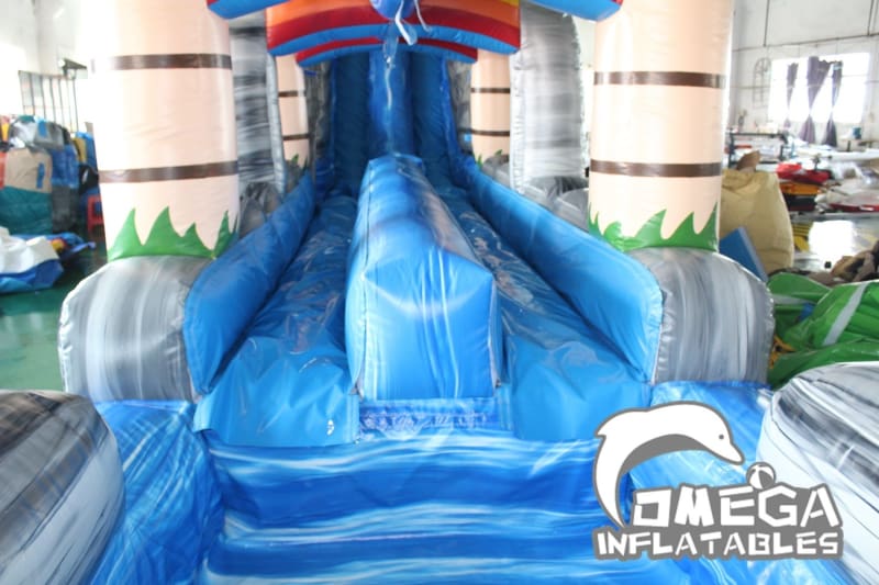 22FT Roaring River Rainbow Tropical Water Slide