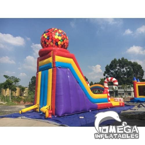 24FT Candy Wet Dry Slide