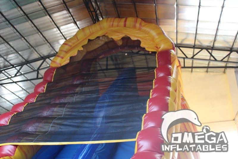 27FT Lava falls Double Lane Water Slide