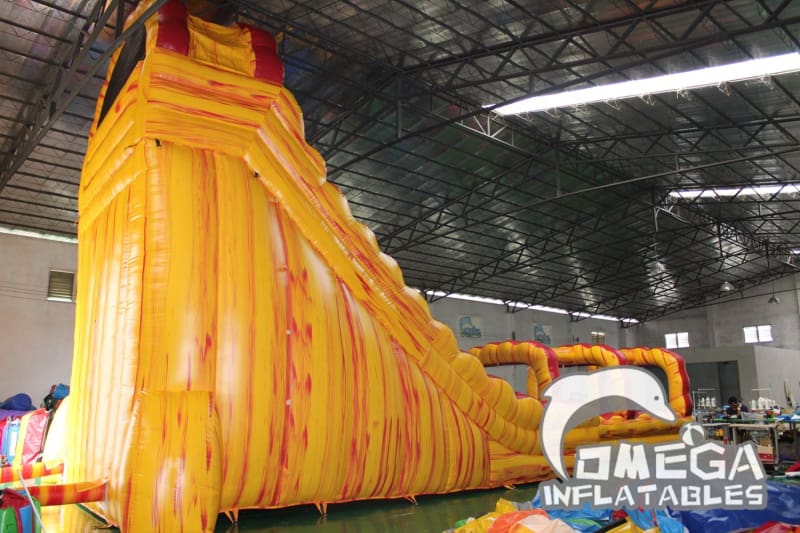 27FT Lava falls Double Lane Water Slide