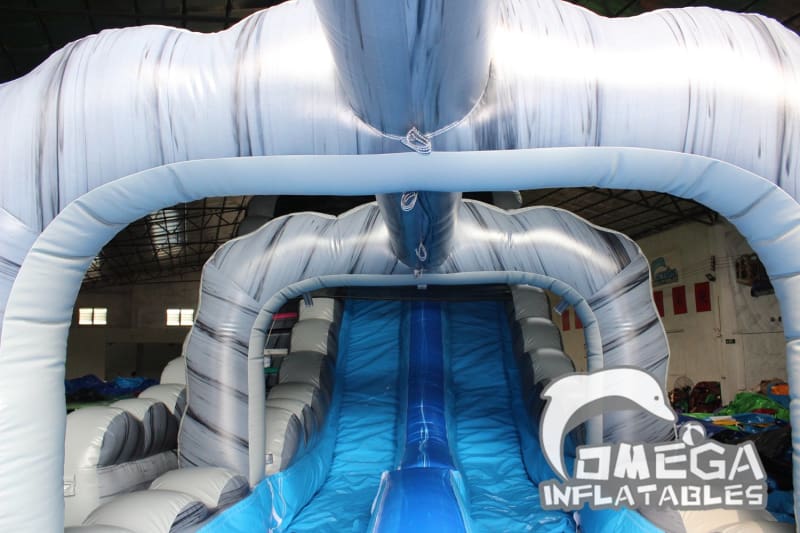 27FT Roaring River Dual Lanes Water Slide