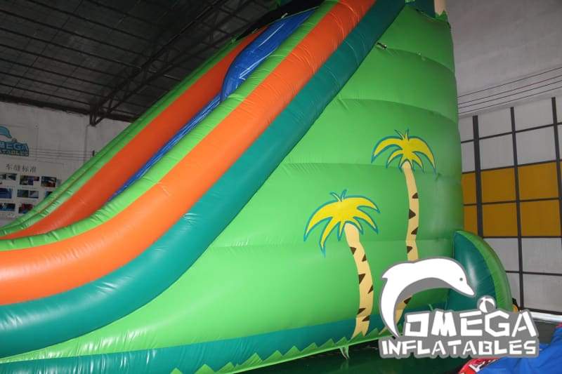 27FT Tropical Dual Lane Water Slide