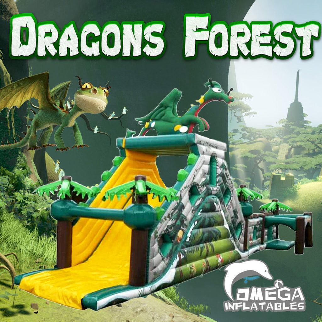 2 Part Dragons Forest Obstacle Course