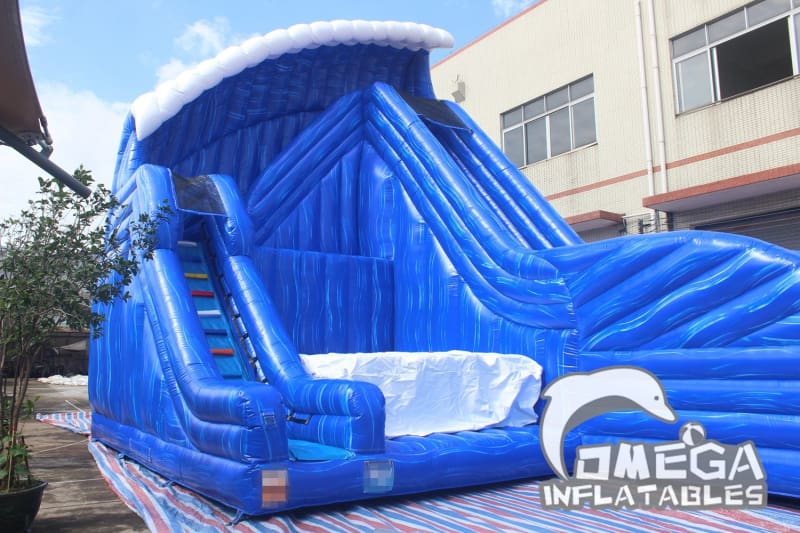 30FT Inflatable Cliff Jump with Slide