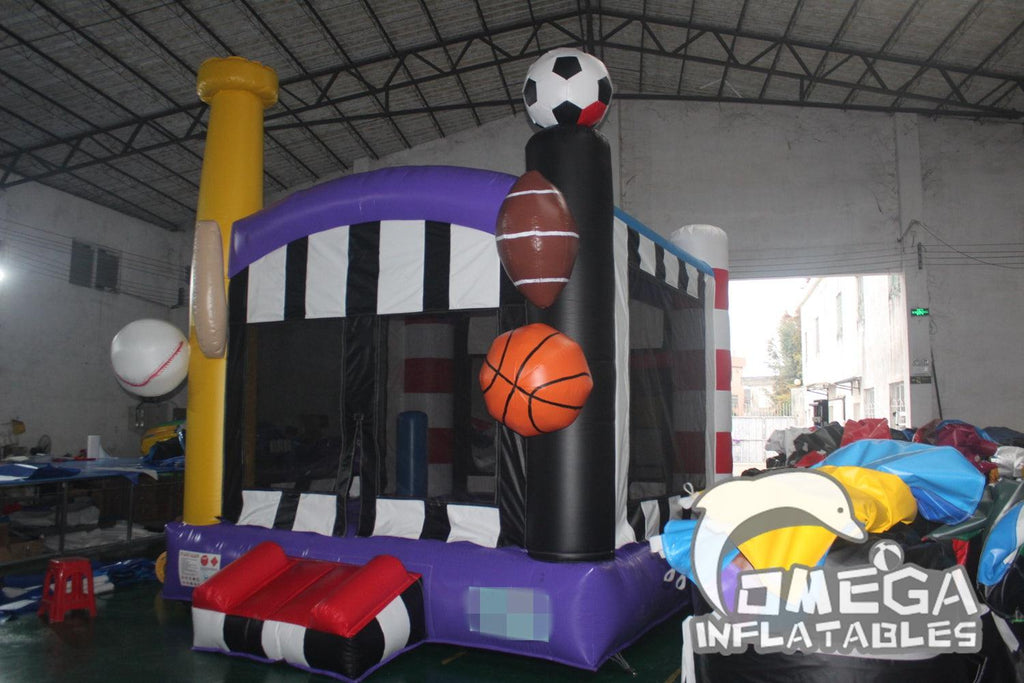 All Sports Commercial Bounce House for sale - Omega Inflatables Factory