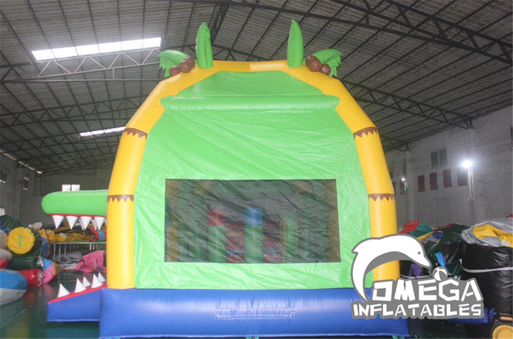 Commercial Inflatable Crocodile Jumper Water Combo - Omega Inflatables Factory