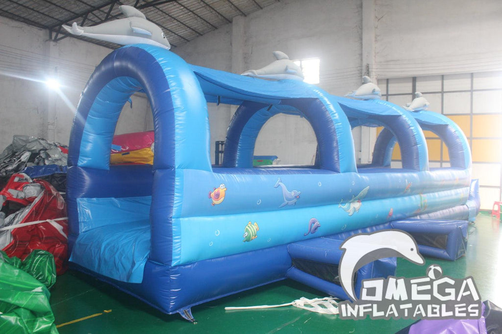 Dolphin Slip N Slide Commercial Slip and Slide for Sale - Omega Inflatables Factory