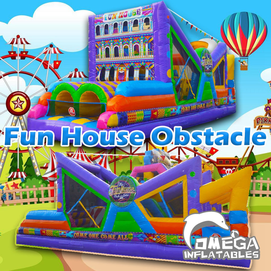 Fun House Obstacle Course Commercial Inflatables for sale