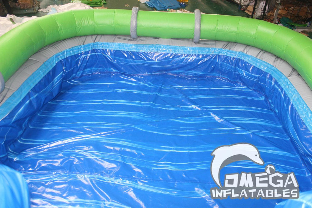 18FT Hydro Blaster Water Slide for sale - Omega Inflatables Factory