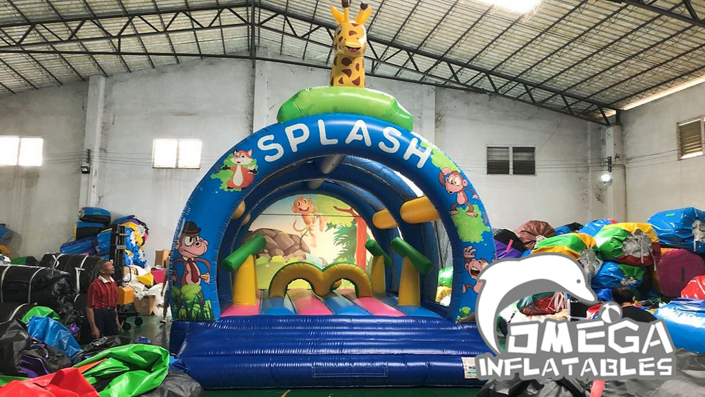 Inflatable Water Splash Bouncy Castle