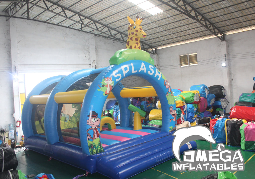 Inflatable Water Splash Bouncy Castle