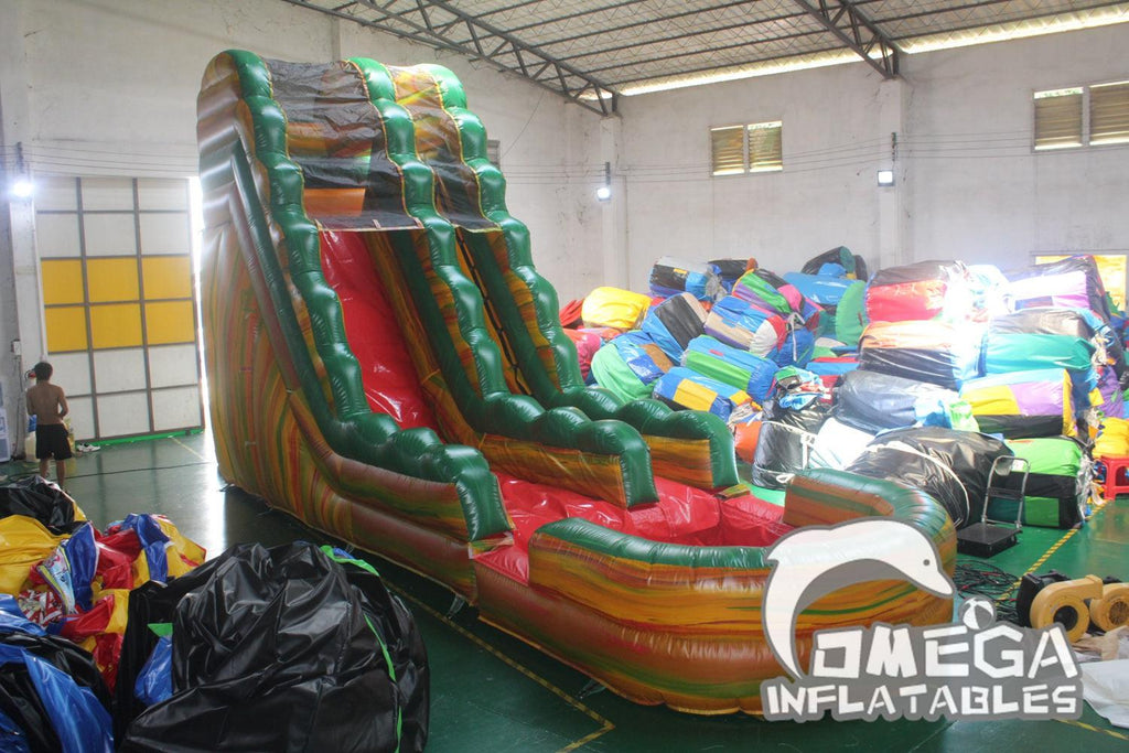 18FT Inflatable Fiesta Water Slide - Omega Inflatables Factory