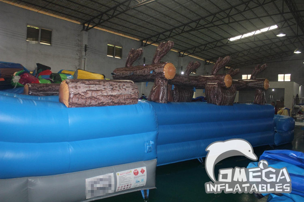 21FT Inflatable Log Mountain Water Slide for Sale - Omega Inflatables Factory