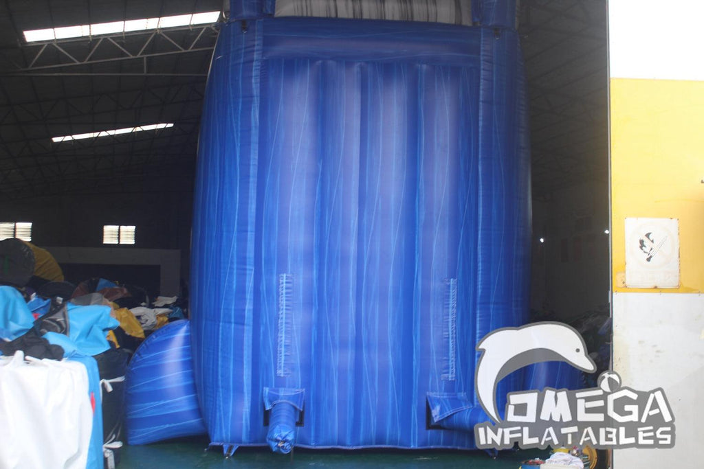 22FT Marble Blue Inflatable Water Slide - Omega Inflatables Factory