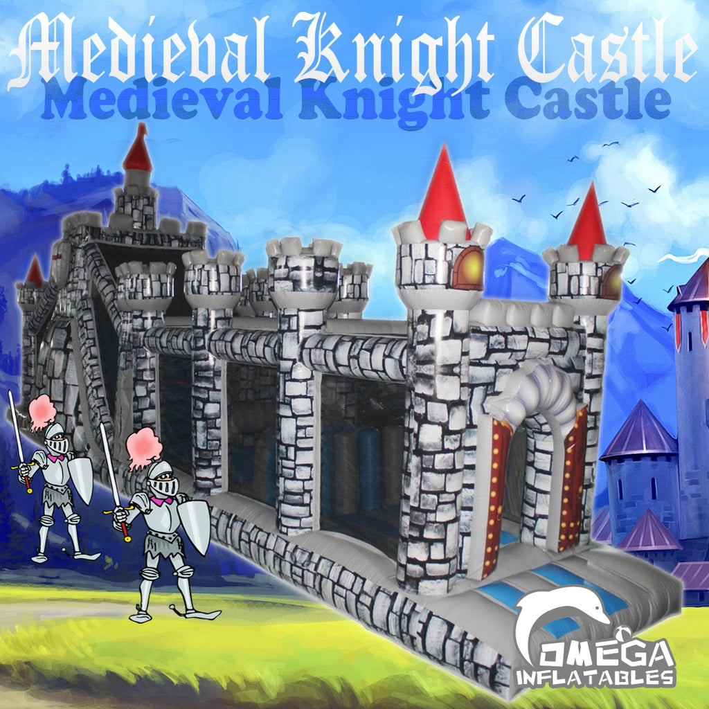 Medieval Knight Castle Inflatable Obstacle Course