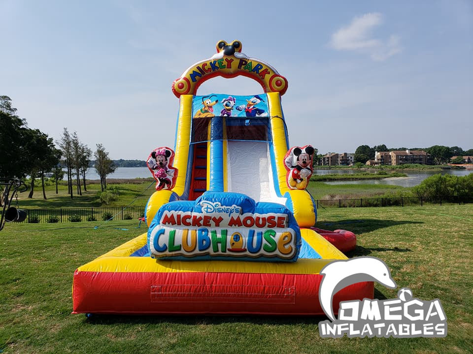 Mickey Mouse Clubhouse Commercial Inflatable Water Slide