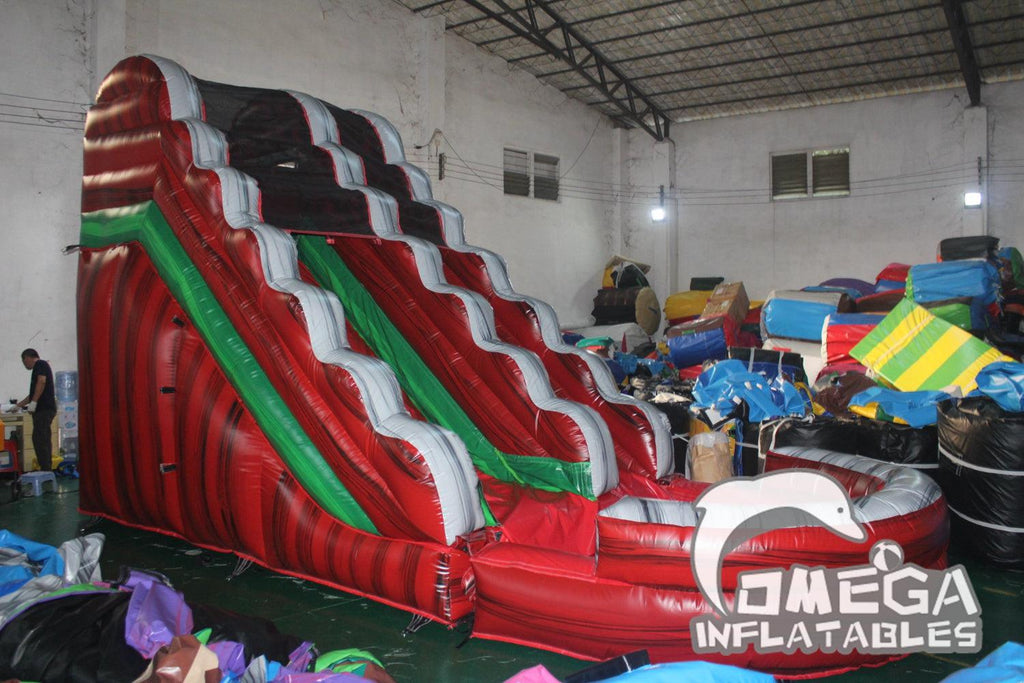 15FT Midnight Inflatable Water Slide To Buy Near Me - Omega Inflatables Factory