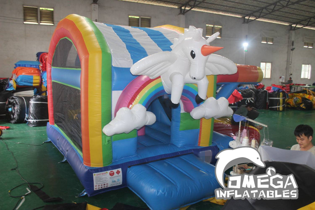 Multiplay Unicorn Bouncy Castle Moon Bounce Wholesale