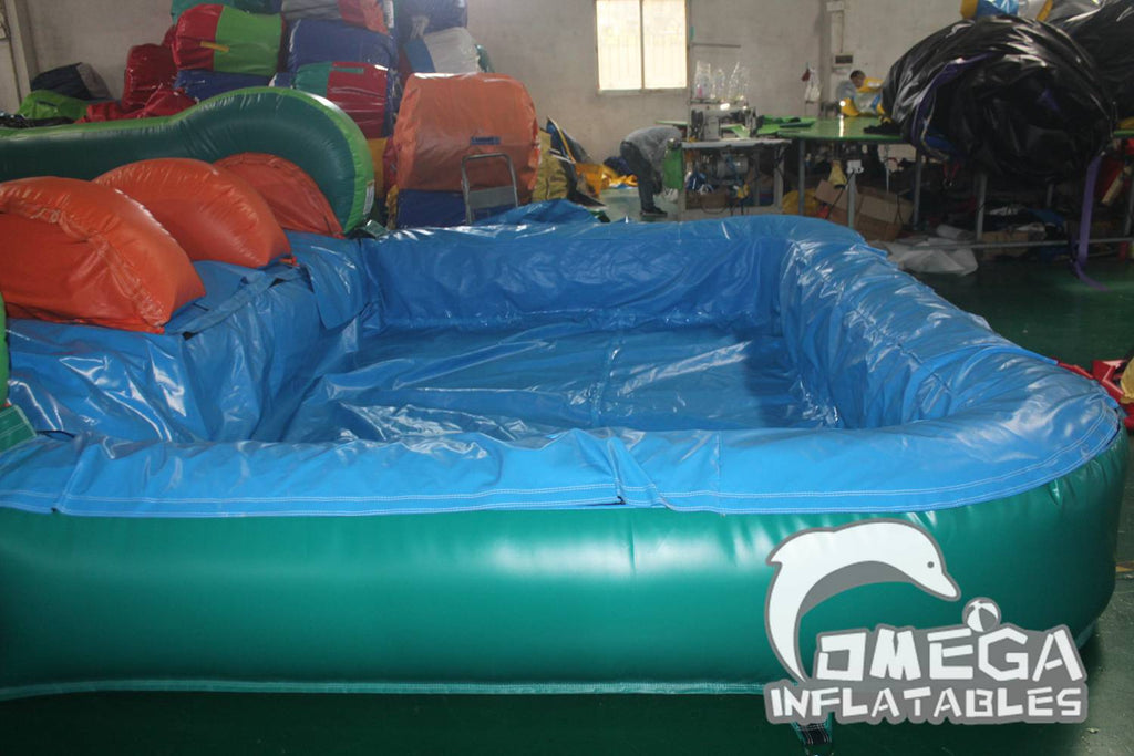 19FT Commercial Inflatable Manufacturers Palm Tree Dual Lane Water Slide