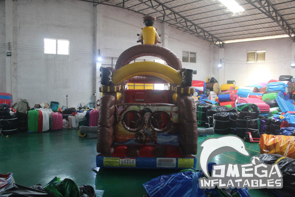 Pirate Ship Inflatable Obstacle Course - Omega Inflatables Factory