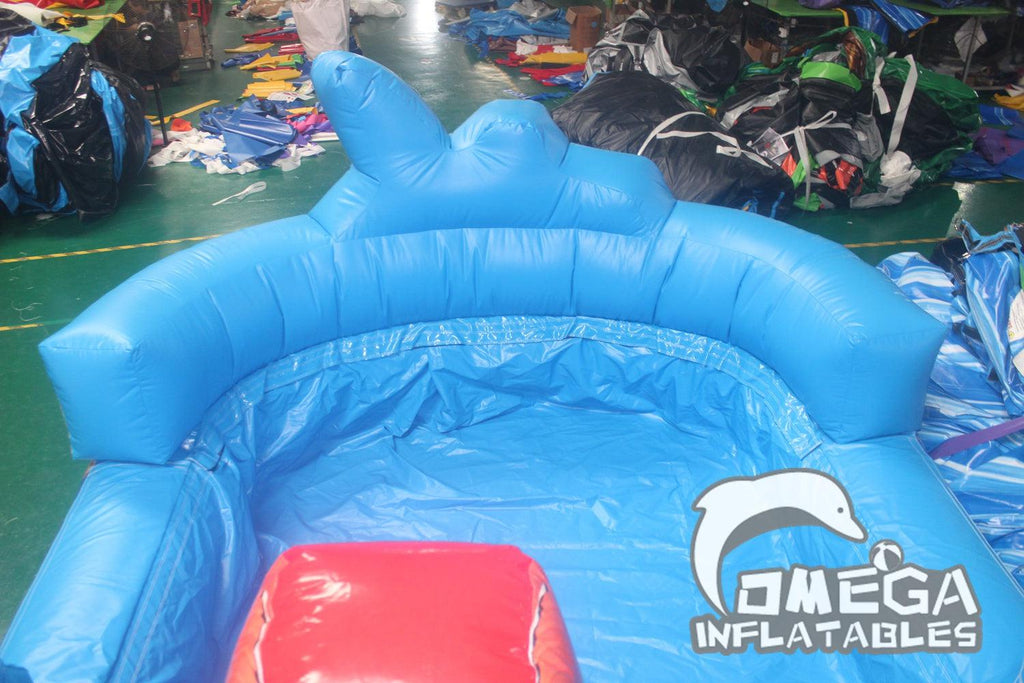 18FT Shark Water Slide - Omega Inflatables Factory