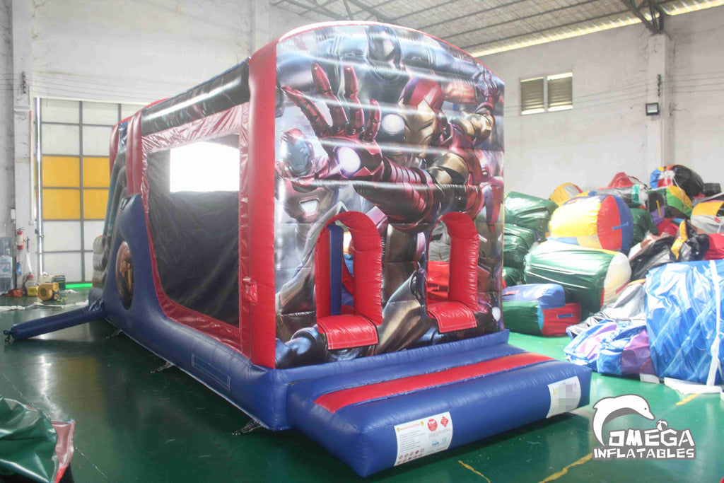 Super Heroes Obstacle Course Commercial Inflatables for Sale