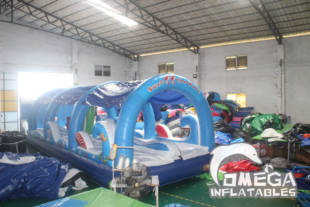 Surf the Wave Slip N Slide with Roof