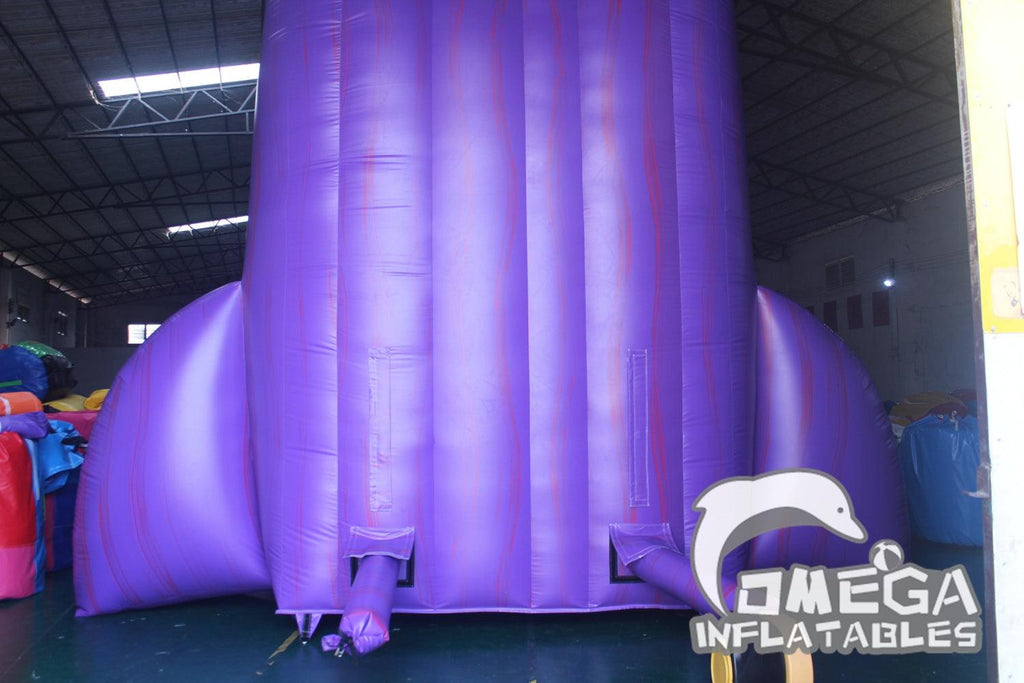 25FT Purple Thunder Inflatable Water Slide - Omega Inflatables Factory