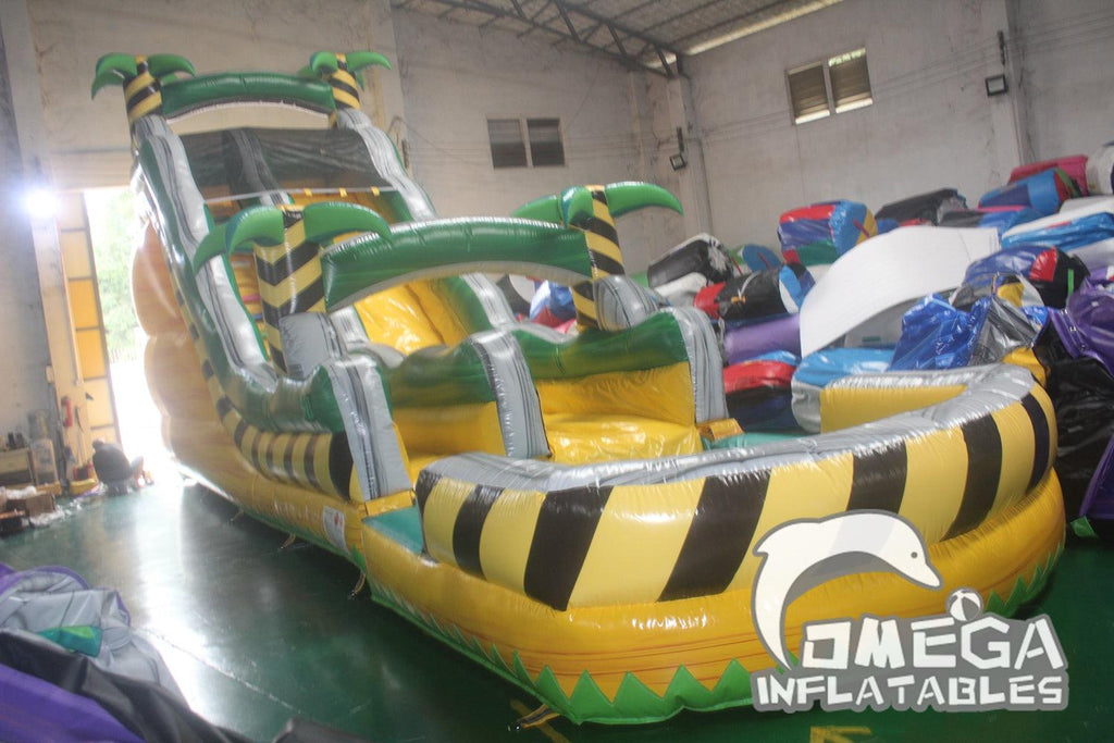 18FT Toxic Paradise Water Slide - Omega Inflatables Factory