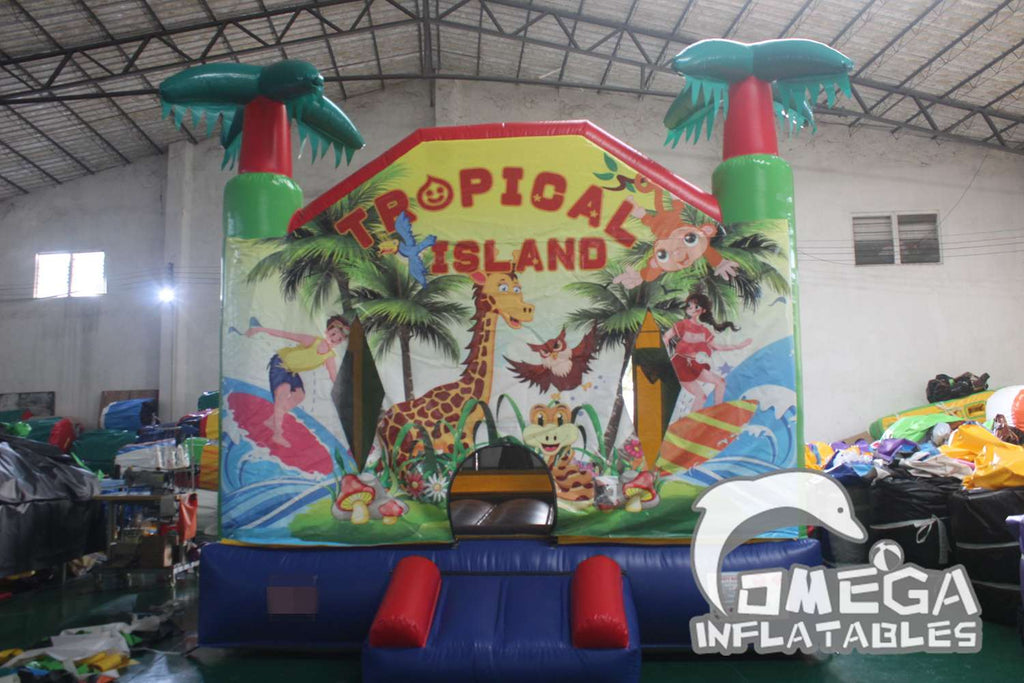 Tropical Island Bounce House