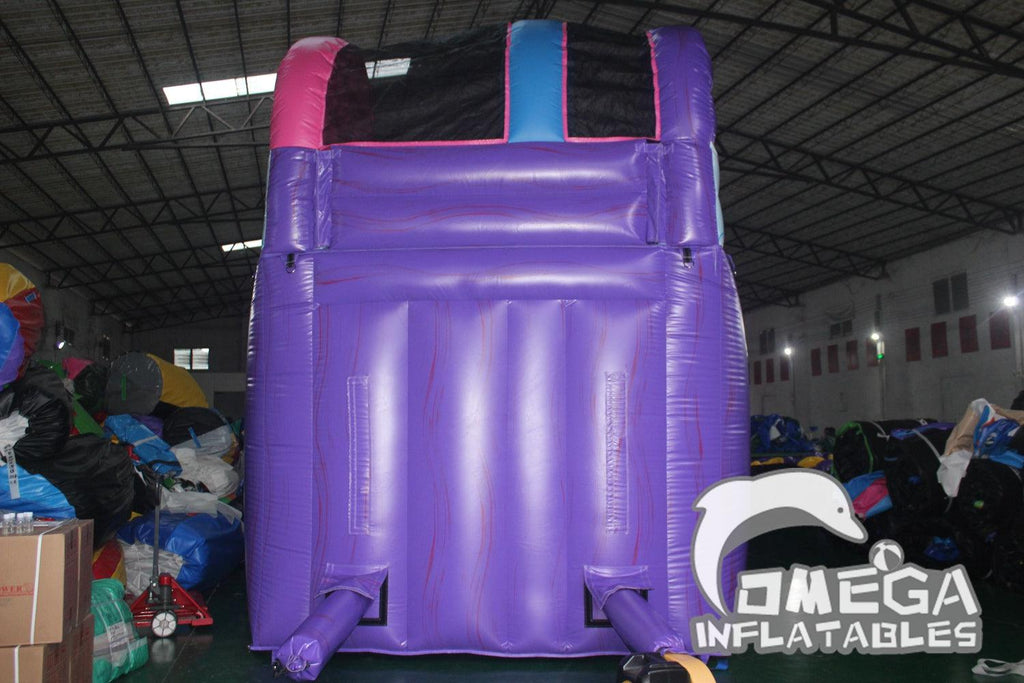 15FT Unicorn Pink Purple Wholesale Commercial Inflatable Water Slides - Omega Inflatables Factory