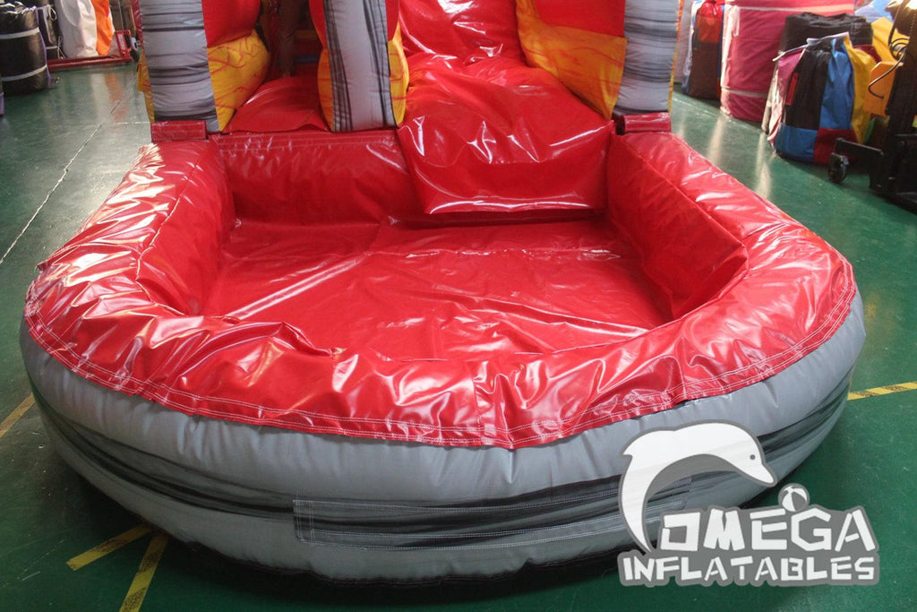 18FT Volcano Inflatable Water Slide - Omega Inflatables Factory