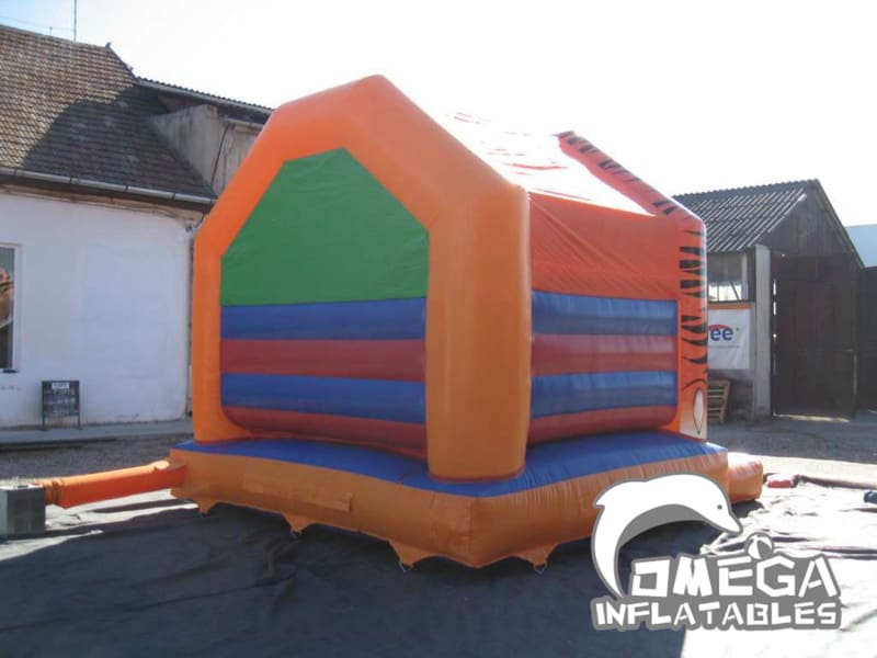 A Frame Tiger Head Bouncy Castle