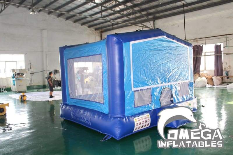 Blue Inflatable Bounce House