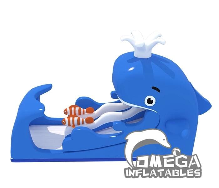 Blue Whale Inflatable Slide