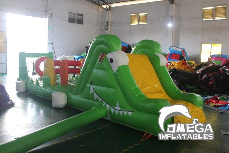 Crocodile Inflatable Water Obstacle Course