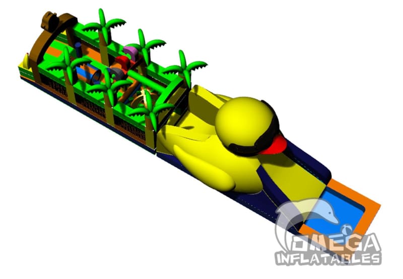 Duck and Jungle Inflatable Obstacle Course