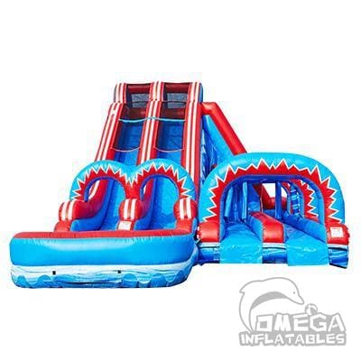 Flash 5 in 1 Dual Lane Slide W/Pop Out Fun Slip N Slide