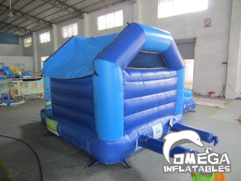 Frozen Inflatable Bouncy Castle with Slide - Omega Inflatables