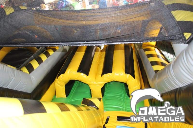 Giant Atomic Rush Inflatable Obstacle Course - Omega Inflatables