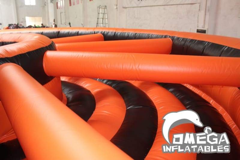 Giant Flame Inflatable Obstacle Course (6 Sections) - Omega Inflatables