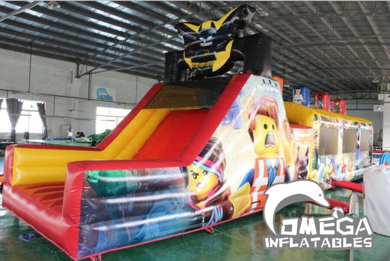 Giant Lego Inflatable Obstacle Course